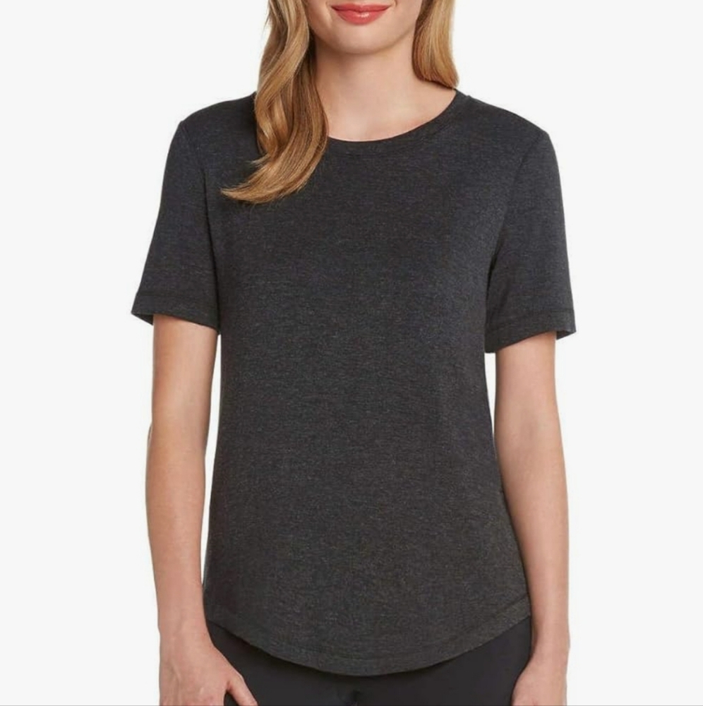 Matty M Gray Fitted Short Sleeve Tee